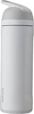 Flip Insulated Stainless Steel Water Bottle with Straw, Bpa-Free Sports Water Bottle, Great for Travel, 24 Oz, Shy Marshmallow